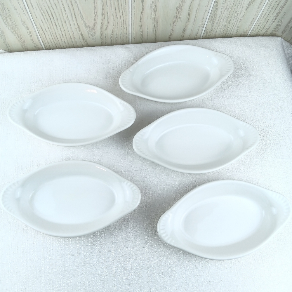 Tuxton 12 5 Welsh Rarebit Casserole Au Gratin Dishes Restaurant Oven Safe
